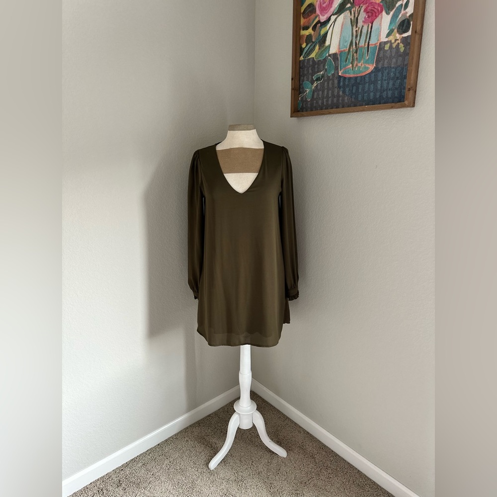 GB woman’s long  sleeve sheer dress, S